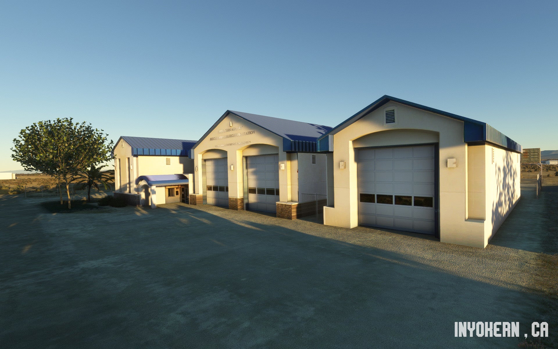 SUNDOWNERSIM - INYOKERN AIRPORT MAV'S HANGAR for MSFS20/24