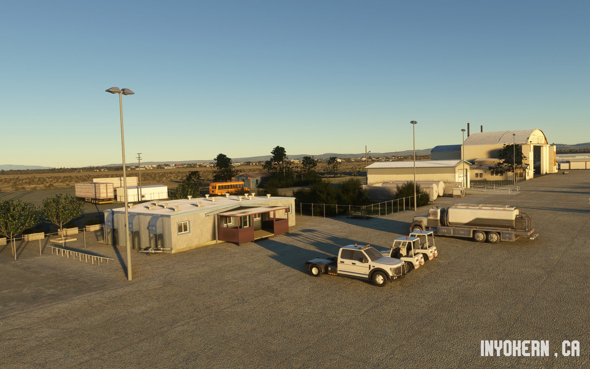 SUNDOWNERSIM - INYOKERN AIRPORT MAV'S HANGAR for MSFS20/24