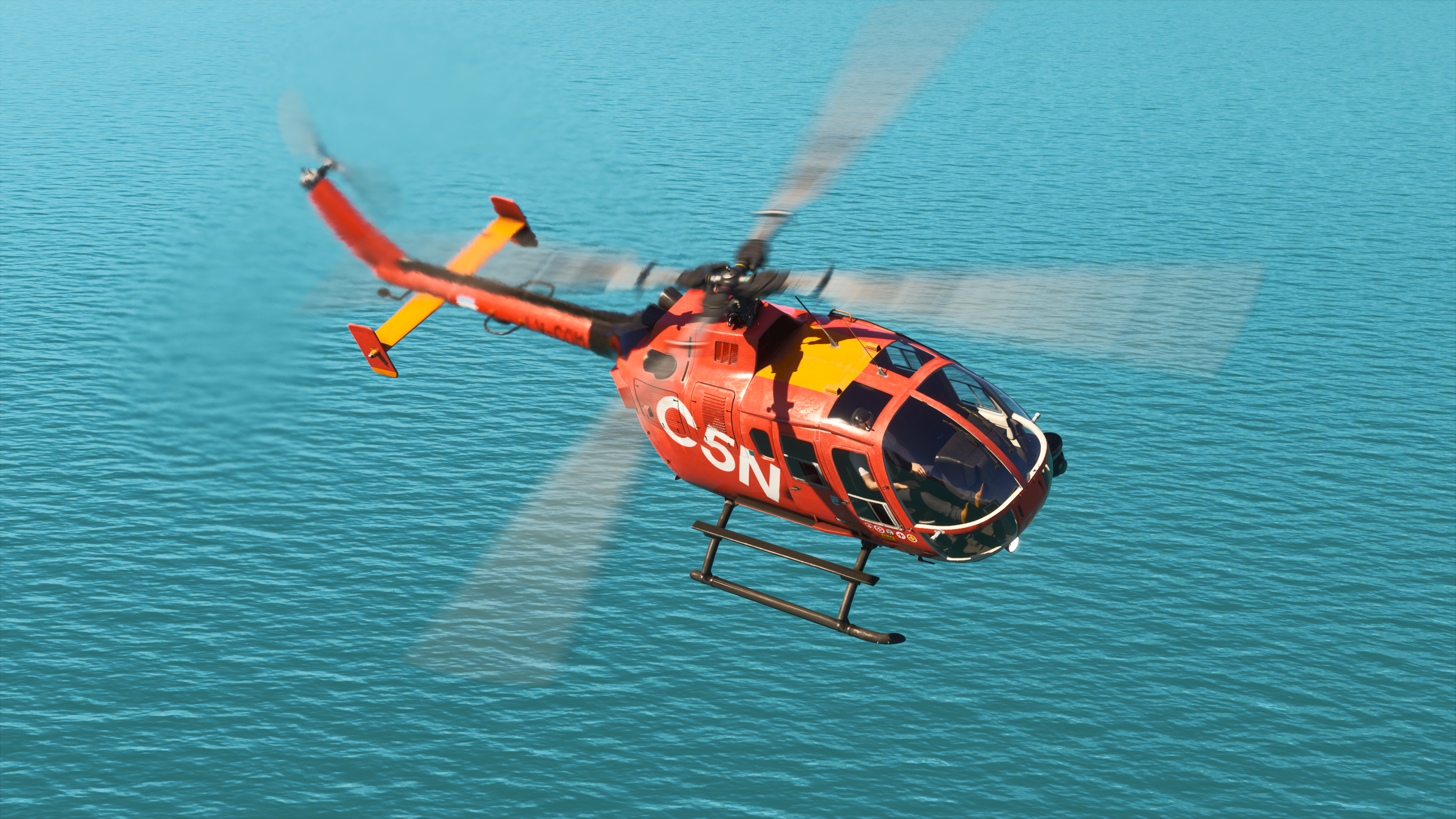 Stratoware MBB Bo 105, in partnership with Miltech Simulations for MSFS24