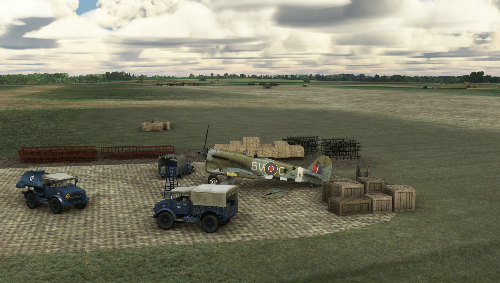 1944 Lantheuil/Creuilly LGB9 - Advanced Landing Ground B-9 for MSFS20