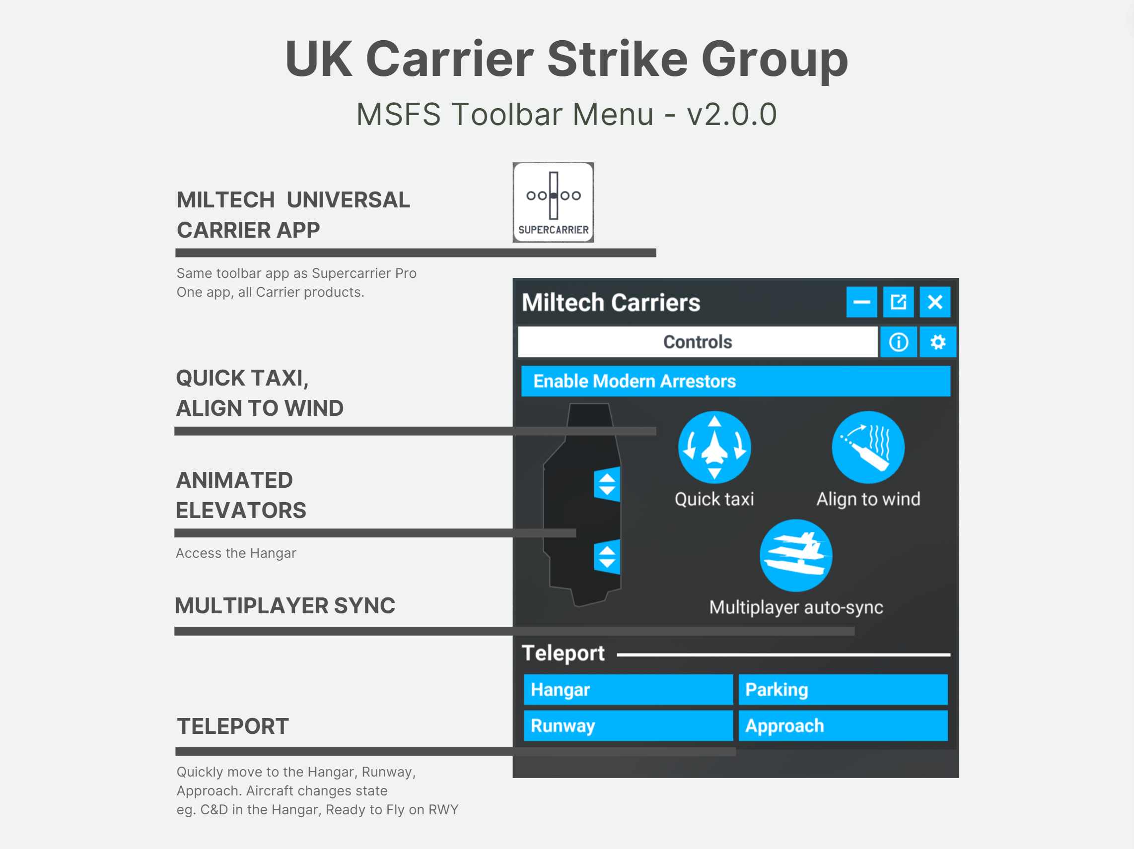 UK Carrier Strike Group for MSFS20/24