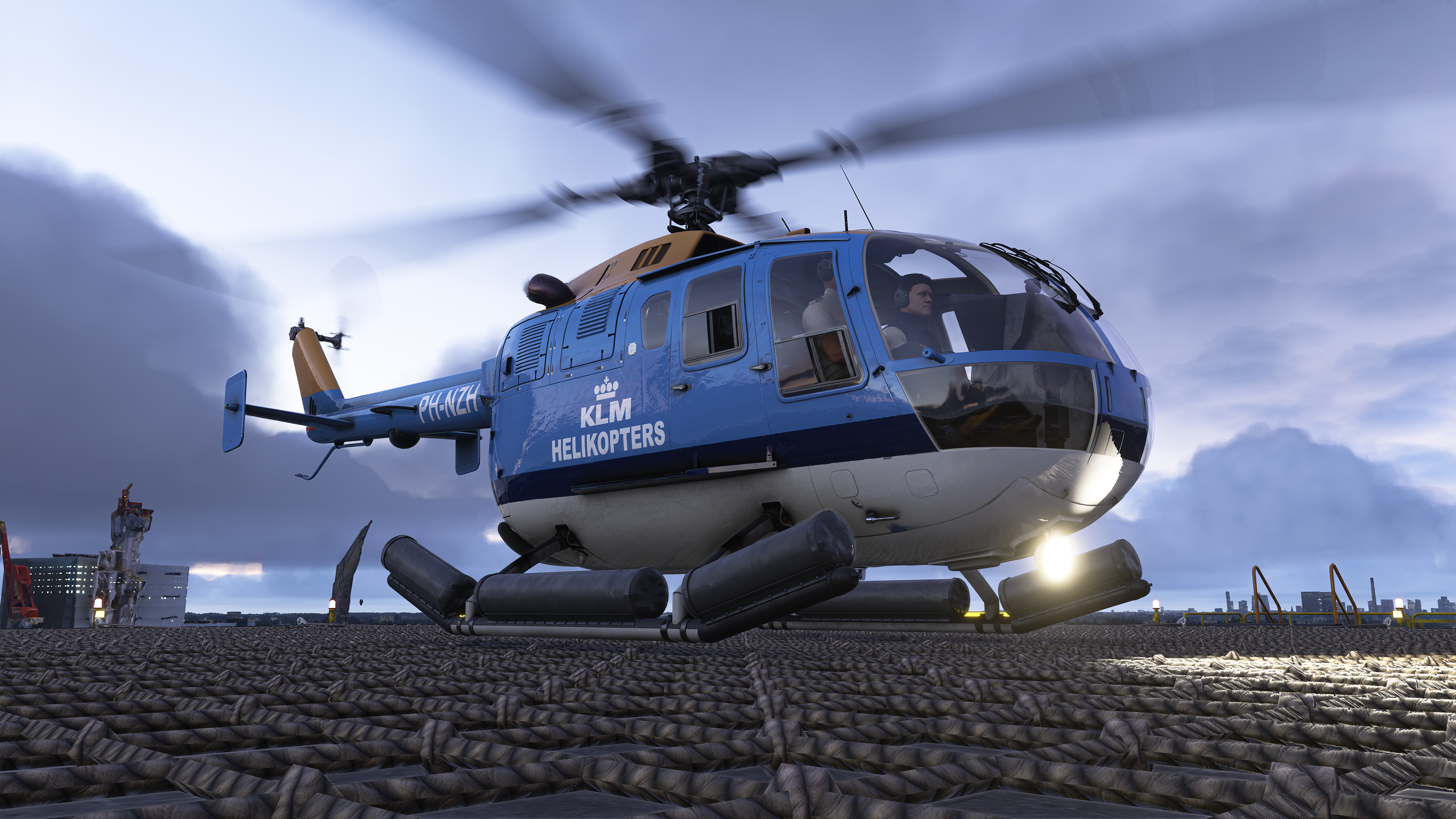 Stratoware MBB Bo 105, in partnership with Miltech Simulations for MSFS24