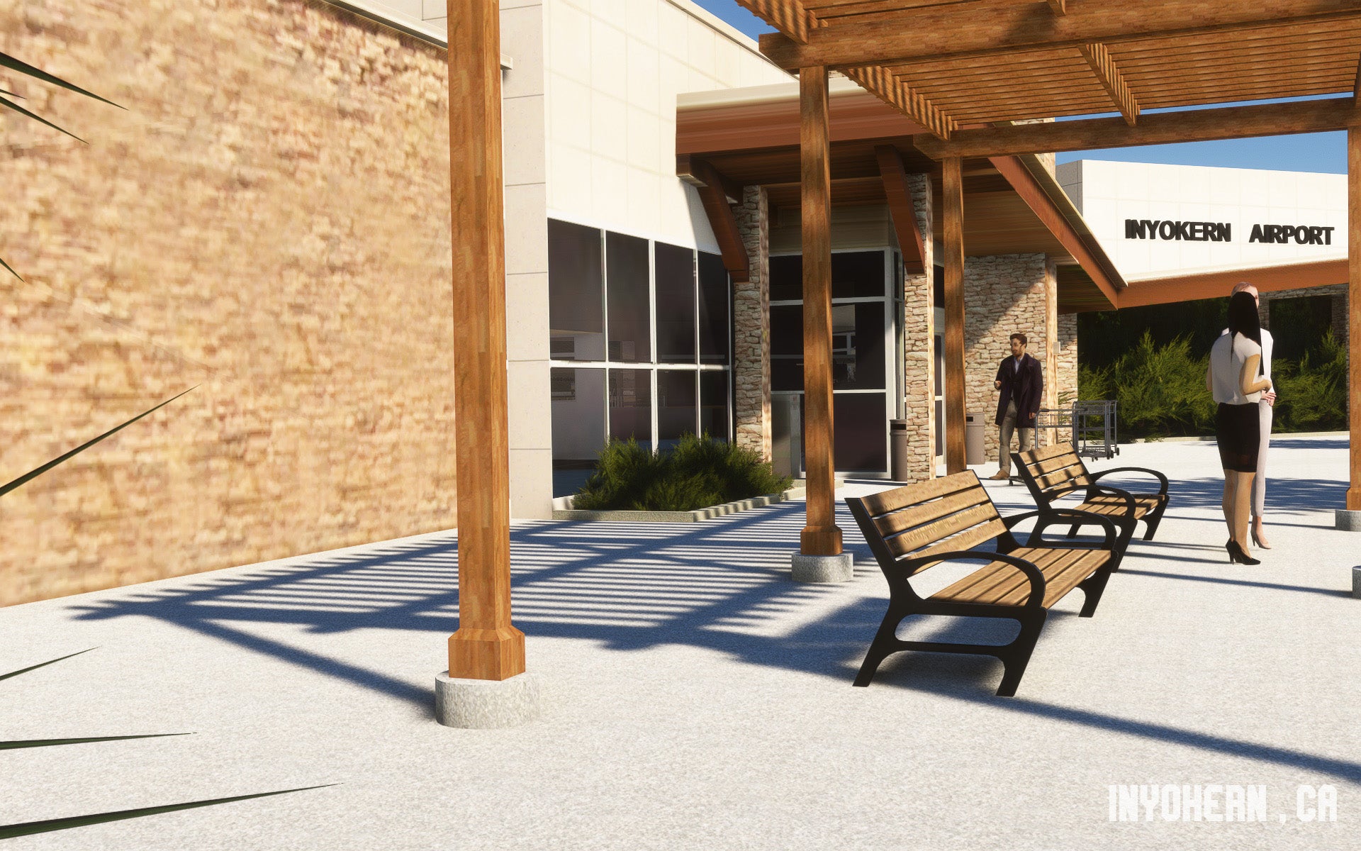 SUNDOWNERSIM - INYOKERN AIRPORT MAV'S HANGAR for MSFS20/24