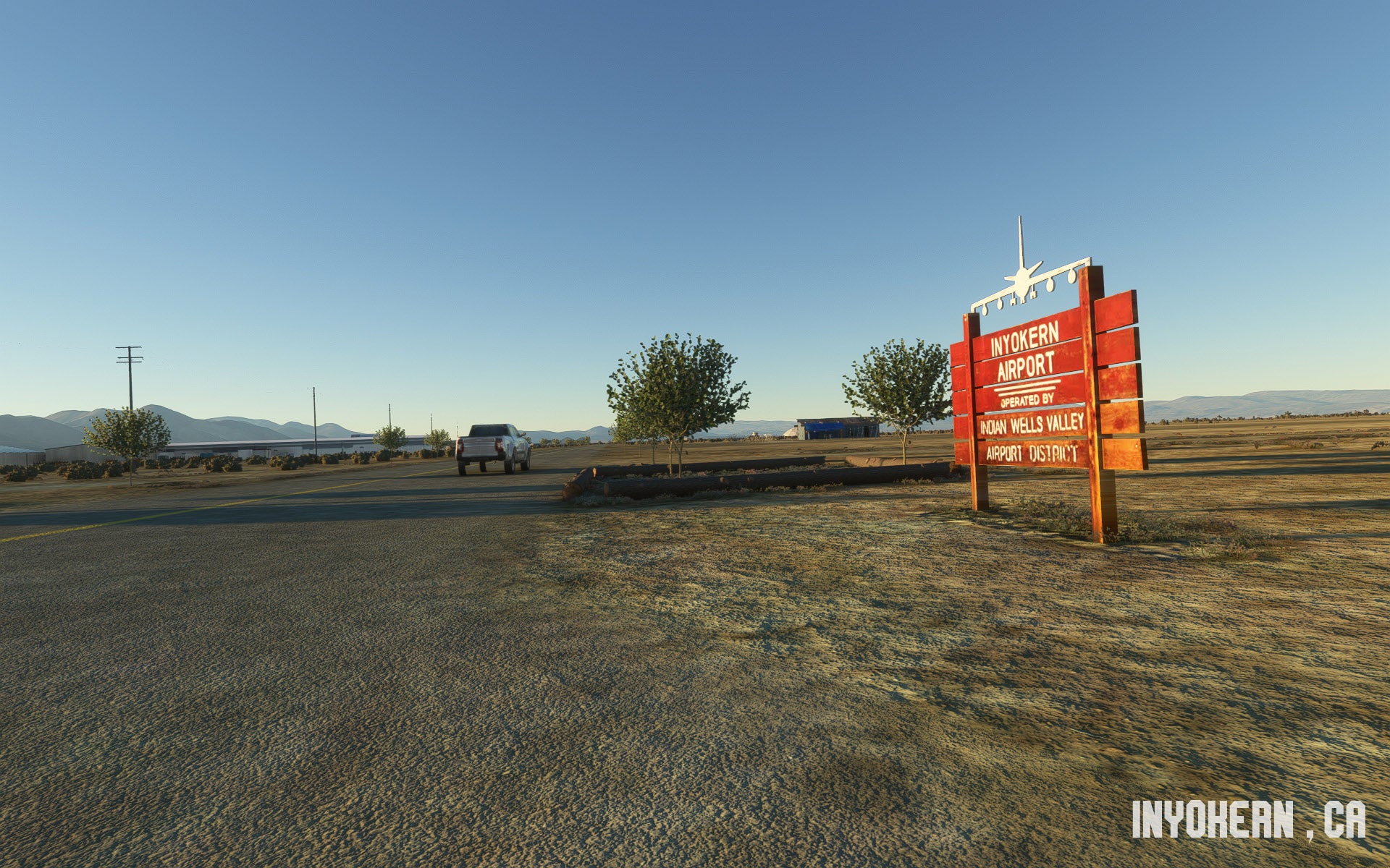 SUNDOWNERSIM - INYOKERN AIRPORT MAV'S HANGAR for MSFS20/24
